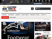 Tablet Screenshot of leatherking.ca